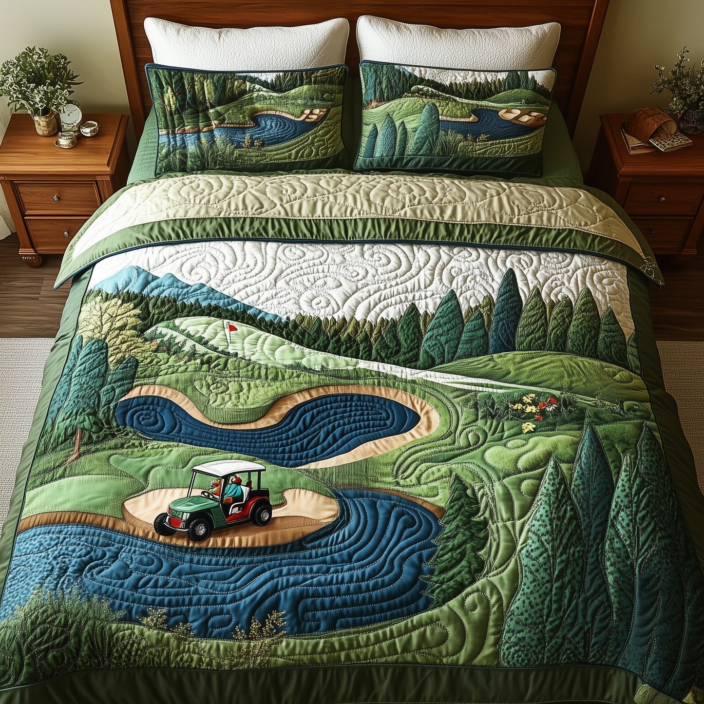 Fairway Freedom 3-Piece Quilted Bedding Set GFTOTL3626