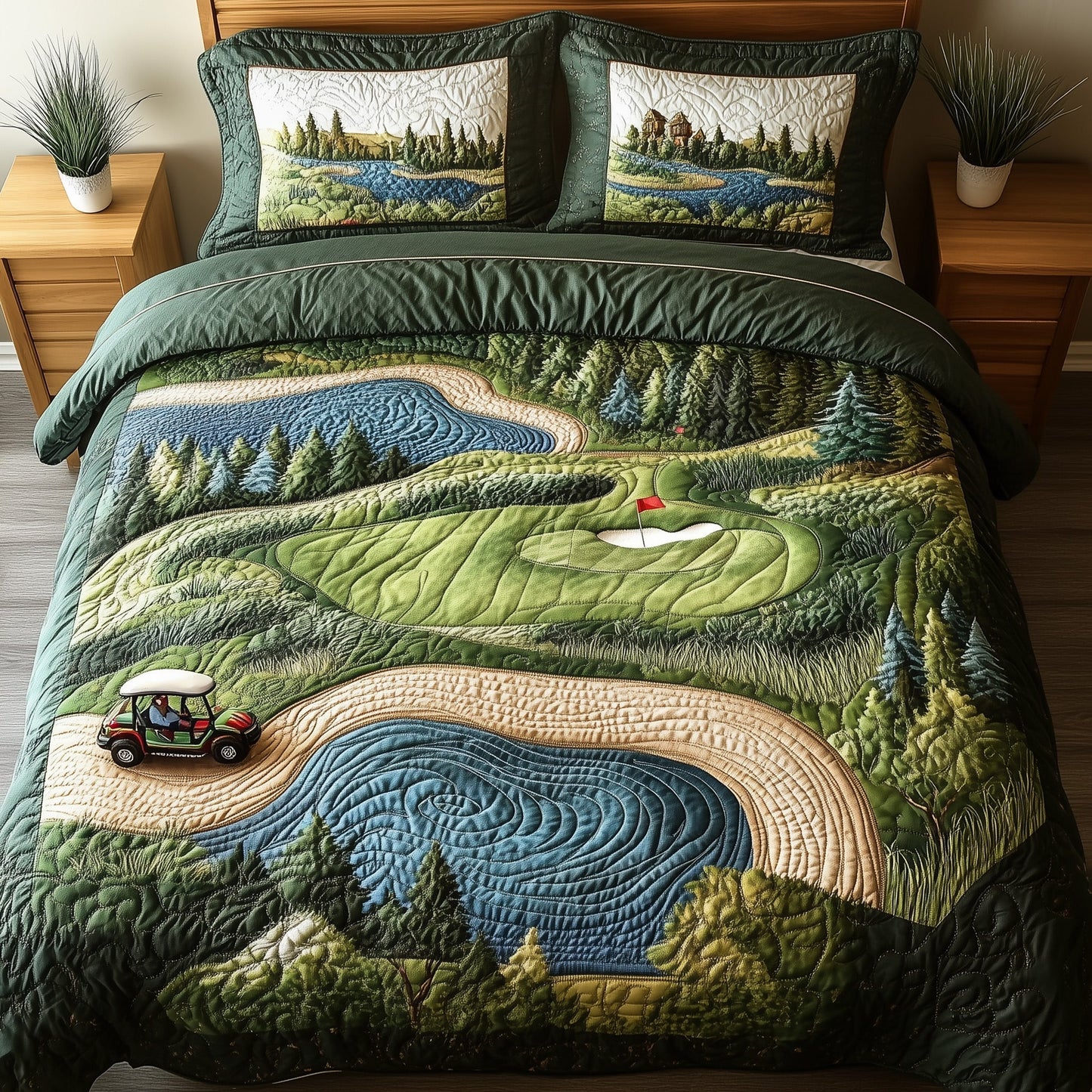 Fairway Freedom 3-Piece Quilted Bedding Set GFTOTL3627