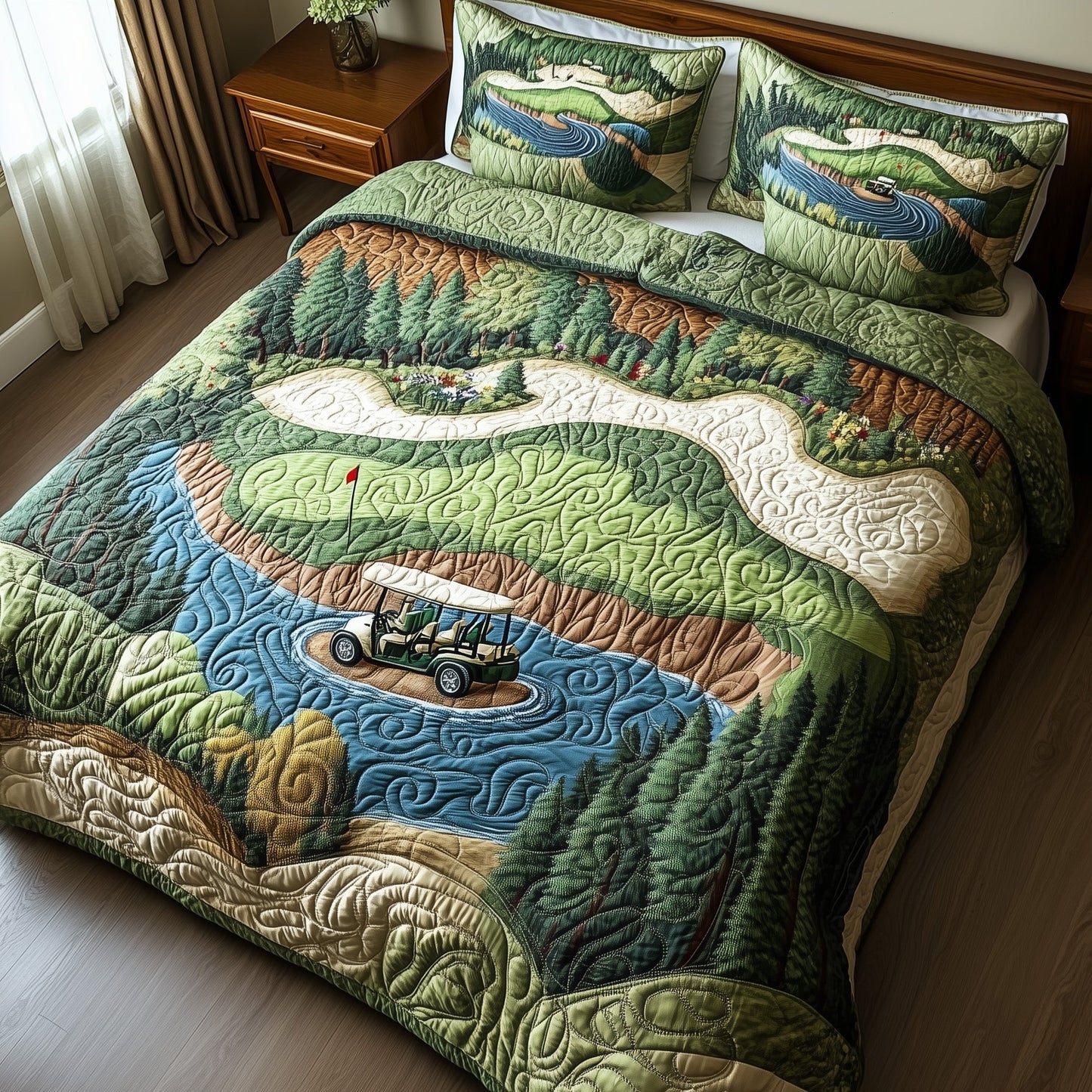 Fairway Freedom 3-Piece Quilted Bedding Set GFTOTL3628