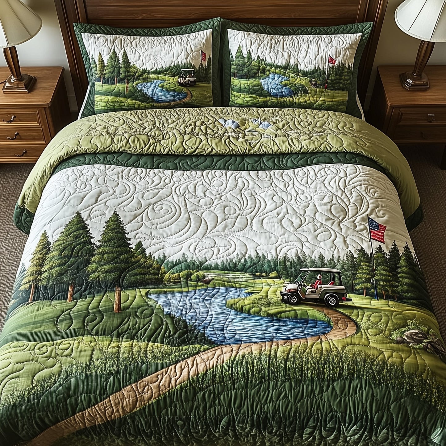 Fairway Freedom 3-Piece Quilted Bedding Set GFTOTL3629