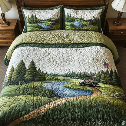 Fairway Freedom 3-Piece Quilted Bedding Set GFTOTL3629