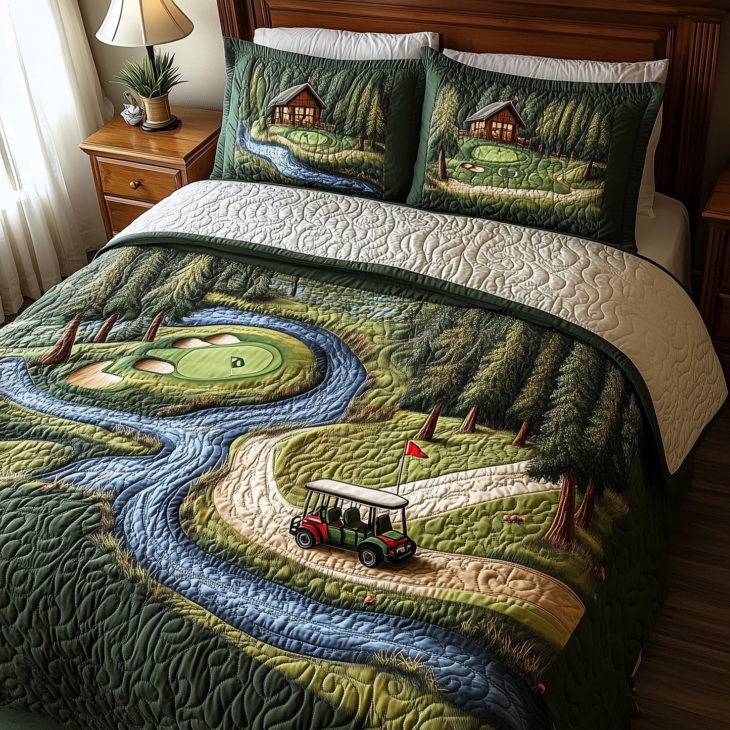 Fairway Freedom 3-Piece Quilted Bedding Set GFTOTL3630