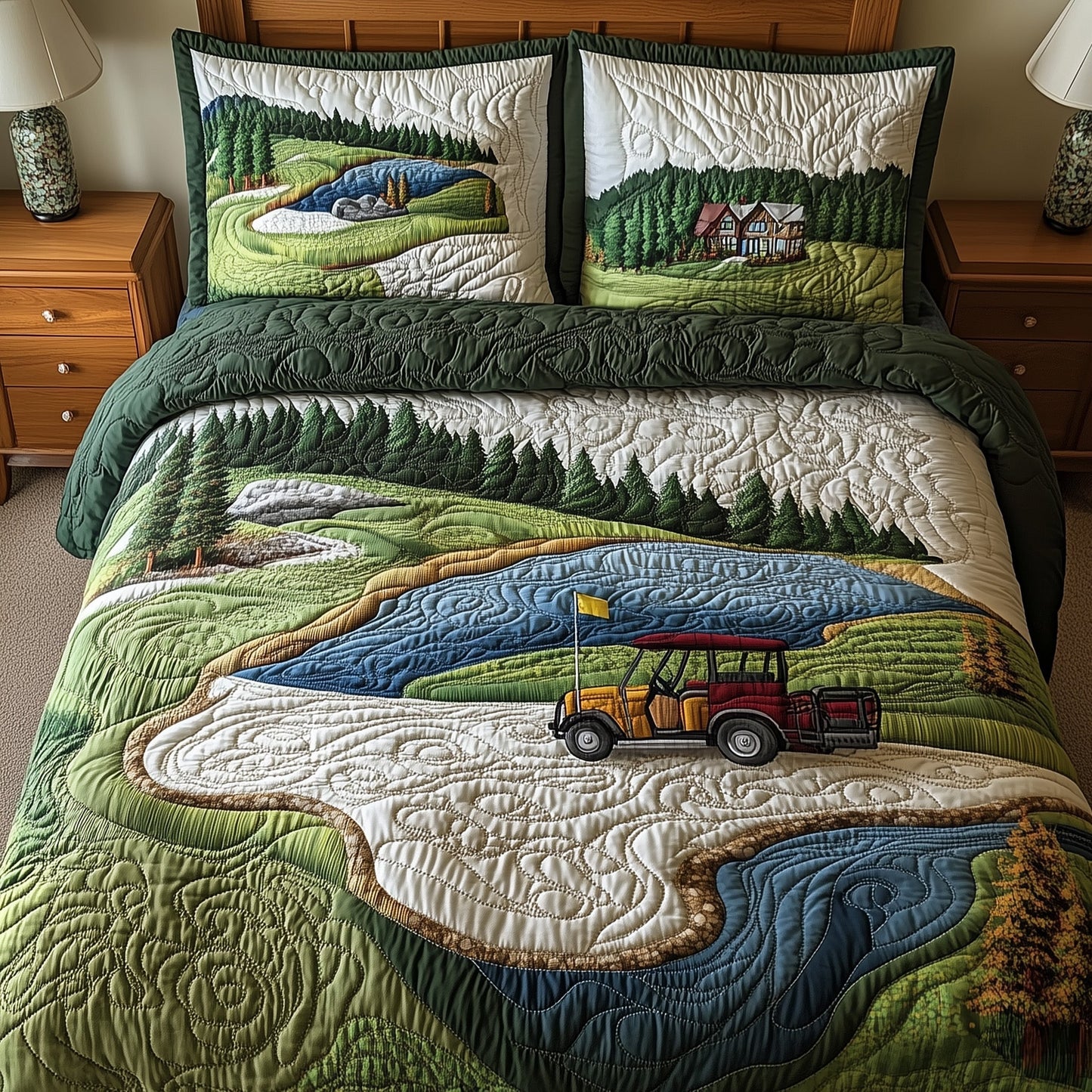 Fairway Freedom 3-Piece Quilted Bedding Set GFTOTL3631