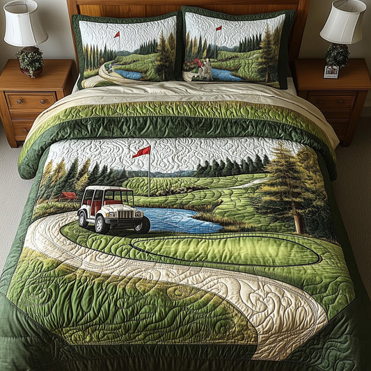 Fairway Freedom 3-Piece Quilted Bedding Set GFTOTL3632