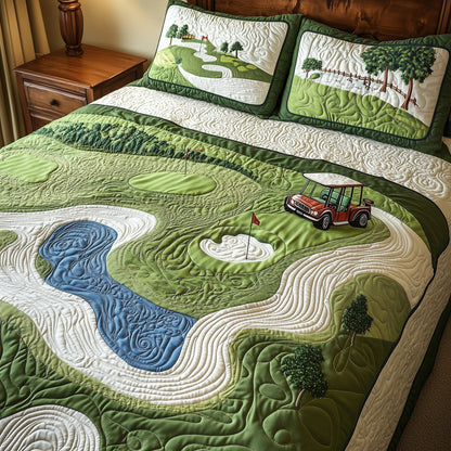 Fairway Freedom 3-Piece Quilted Bedding Set GFTOTL3634