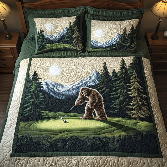 Bogey Putt 3-Piece Quilted Bedding Set GFTOTL3637