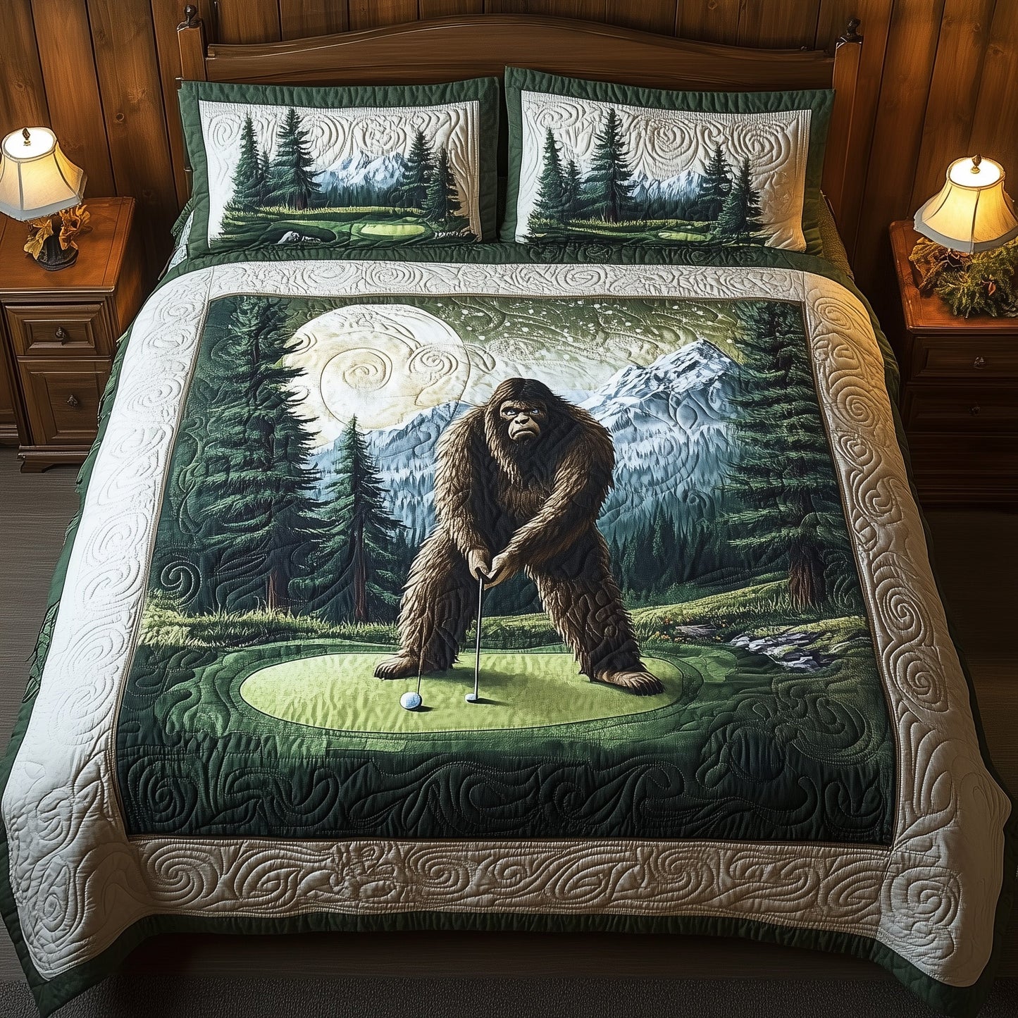 Bogey Putt 3-Piece Quilted Bedding Set GFTOTL3638