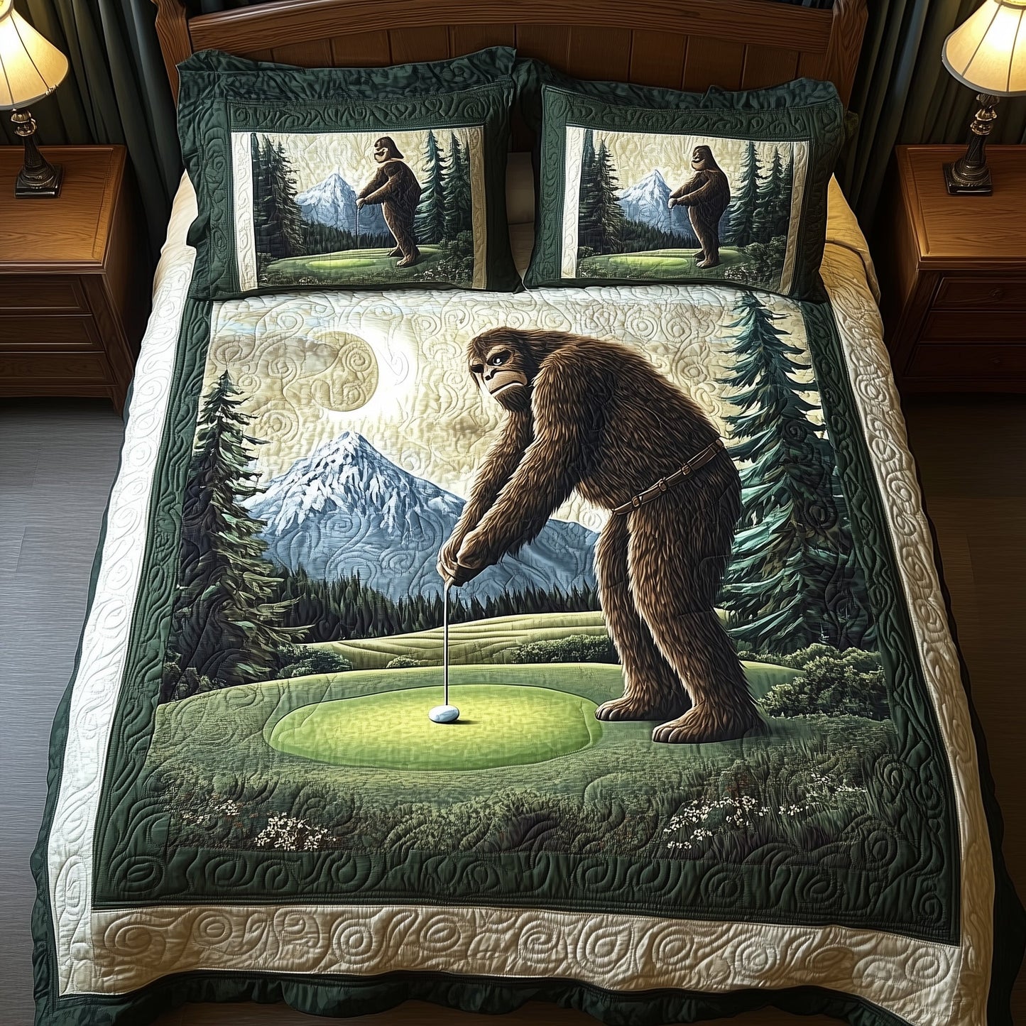 Bogey Putt 3-Piece Quilted Bedding Set GFTOTL3639