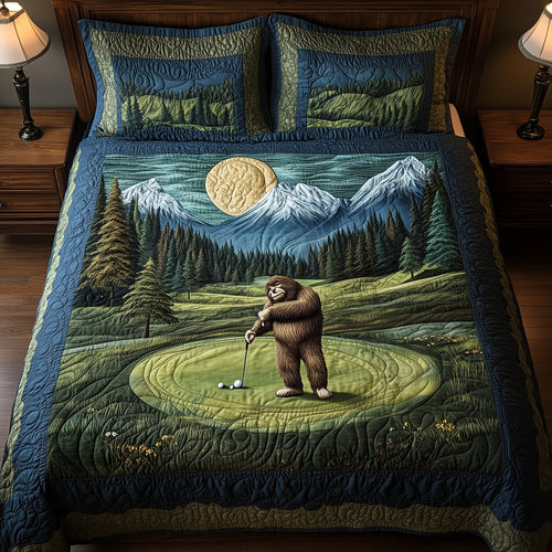 Bogey Putt 3-Piece Quilted Bedding Set GFTOTL3640