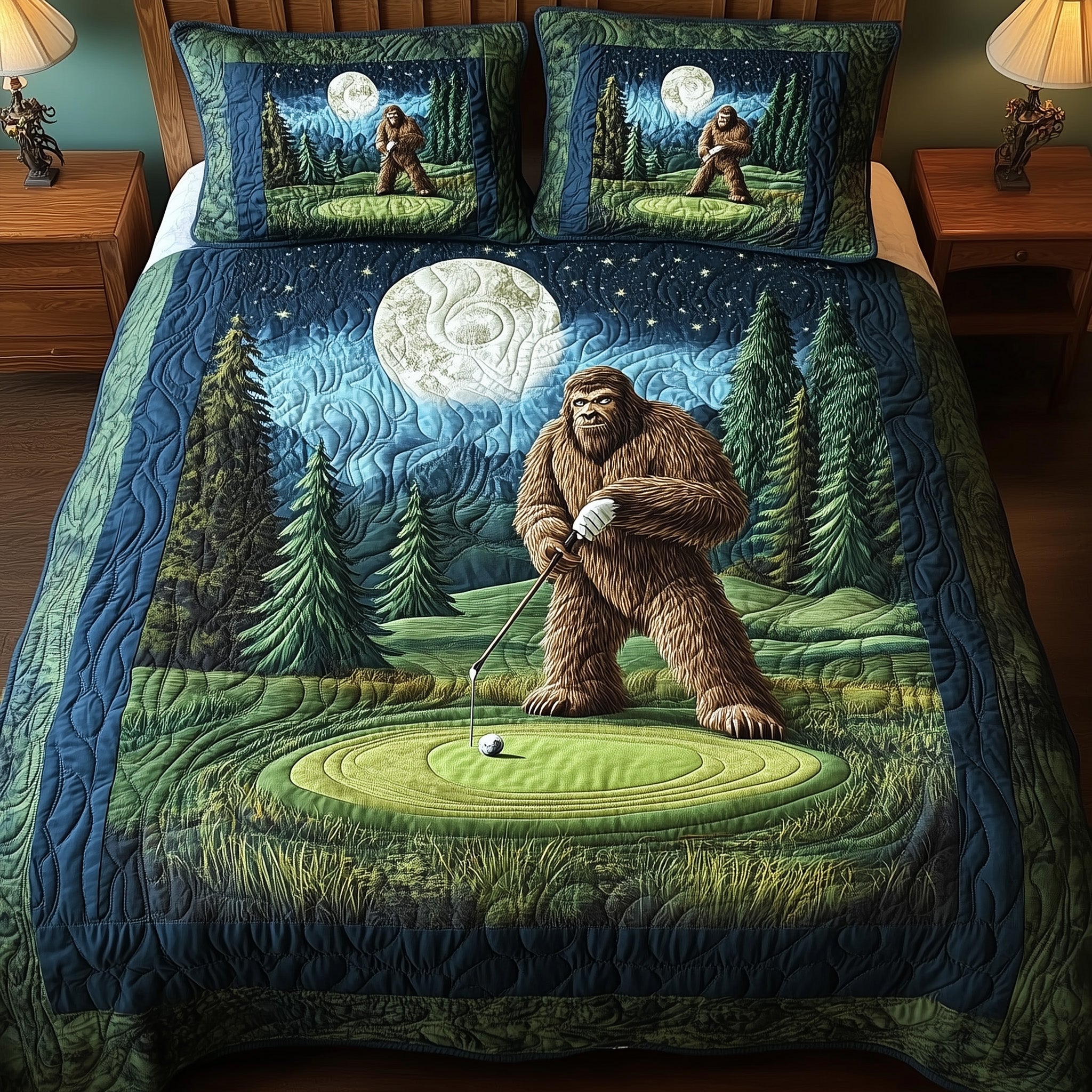 Bogey Putt 3-Piece Quilted Bedding Set GFTOTL3641 – Patchique Store