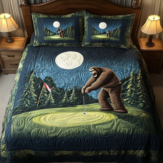 Bogey Putt 3-Piece Quilted Bedding Set GFTOTL3643