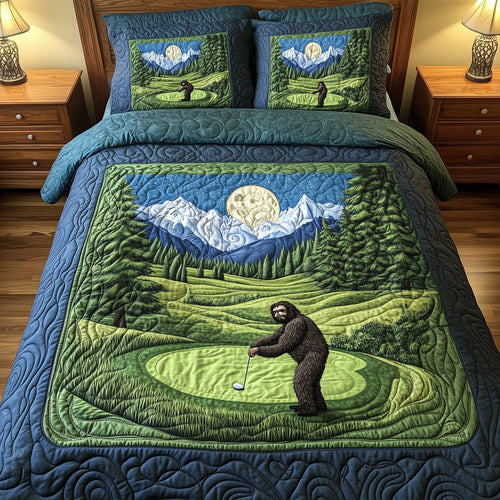 Bogey Putt 3-Piece Quilted Bedding Set GFTOTL3644