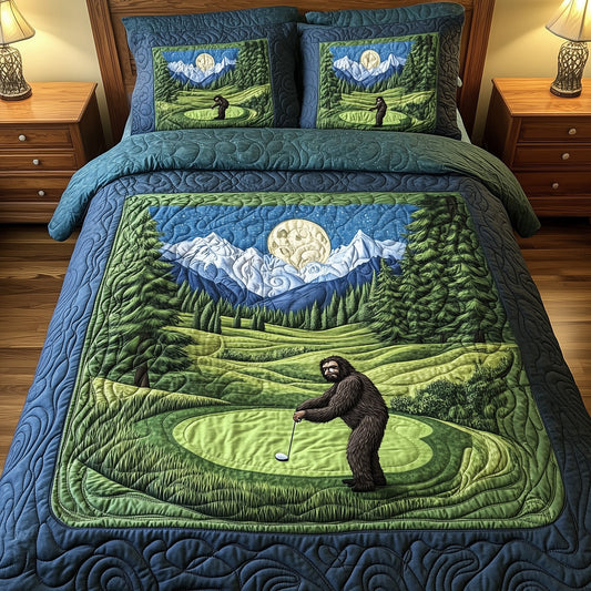 Bogey Putt 3-Piece Quilted Bedding Set GFTOTL3644