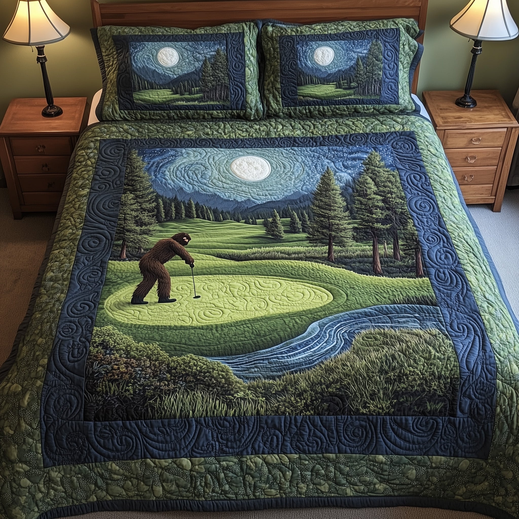 Bogey Putt 3-Piece Quilted Bedding Set GFTOTL3645 – Patchique Store