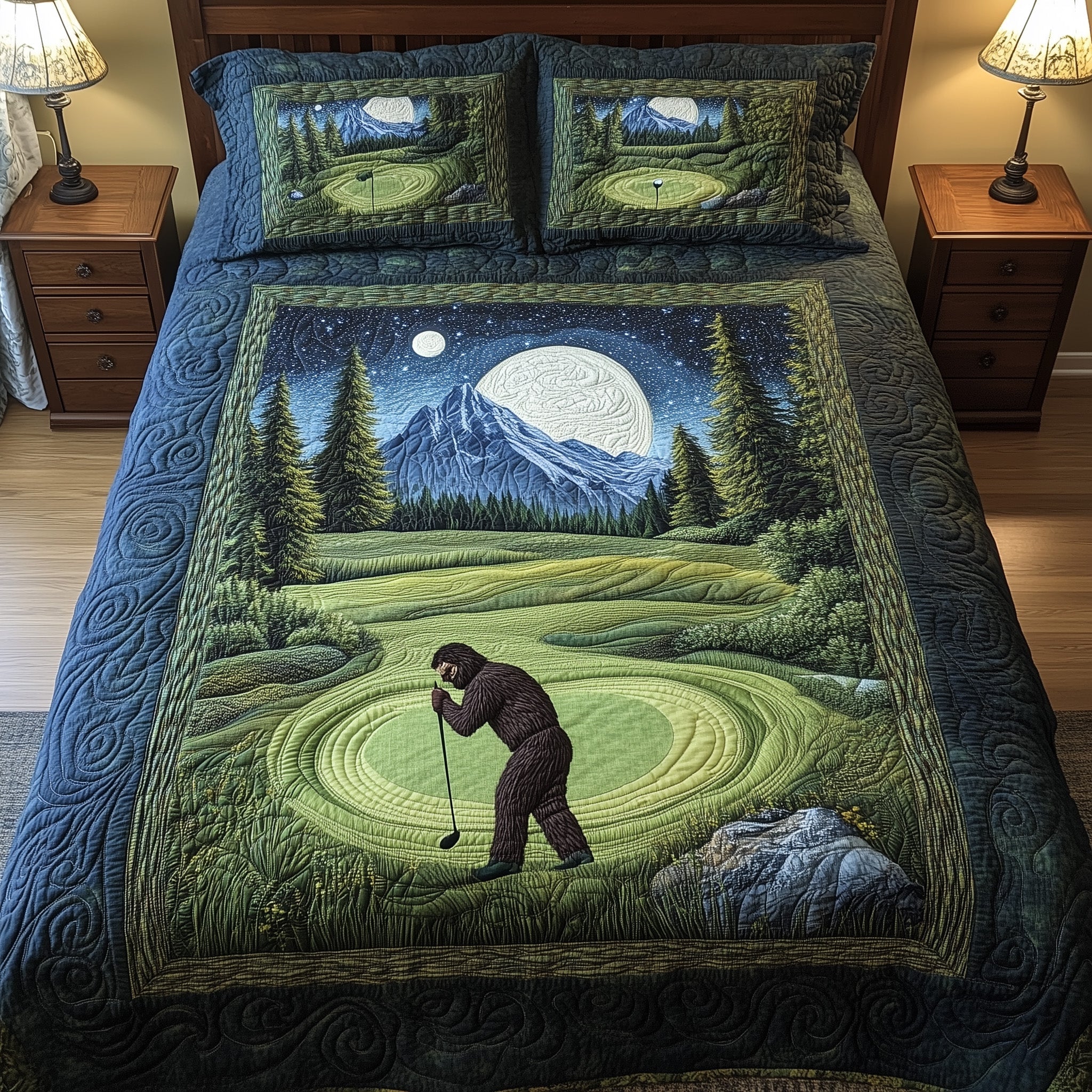 Bogey Putt 3-Piece Quilted Bedding Set GFTOTL3646 – Patchique Store