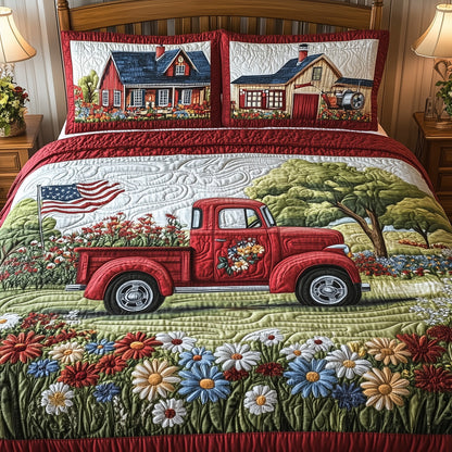 American Joyride 3-Piece Quilted Bedding Set GFTOTL3665