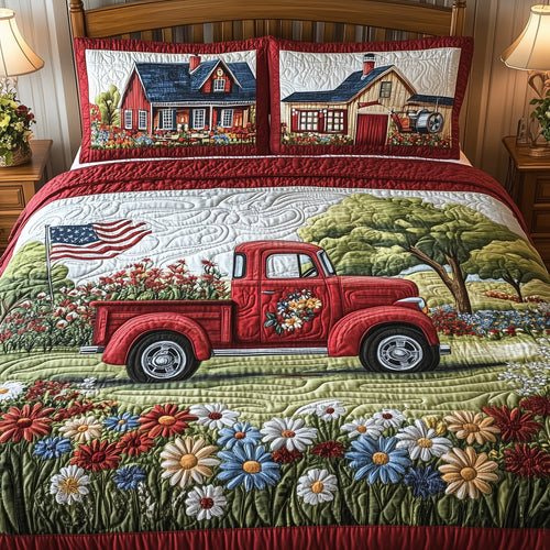 American Joyride 3-Piece Quilted Bedding Set GFTOTL3665