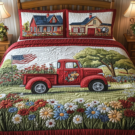American Joyride 3-Piece Quilted Bedding Set GFTOTL3665