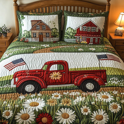 American Joyride 3-Piece Quilted Bedding Set GFTOTL3667