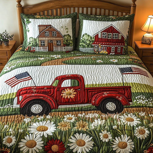 American Joyride 3-Piece Quilted Bedding Set GFTOTL3667