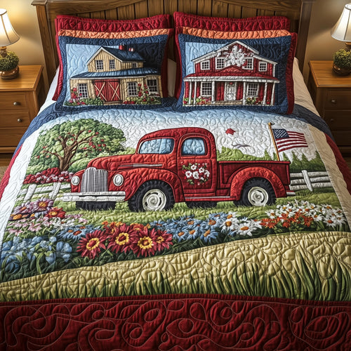American Joyride 3-Piece Quilted Bedding Set GFTOTL3668