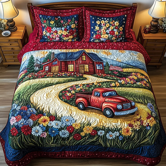 American Joyride 3-Piece Quilted Bedding Set GFTOTL3669