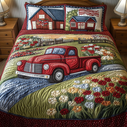 American Joyride 3-Piece Quilted Bedding Set GFTOTL3670