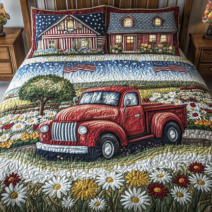 American Joyride 3-Piece Quilted Bedding Set GFTOTL3673