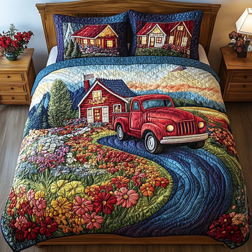 American Joyride 3-Piece Quilted Bedding Set GFTOTL3674