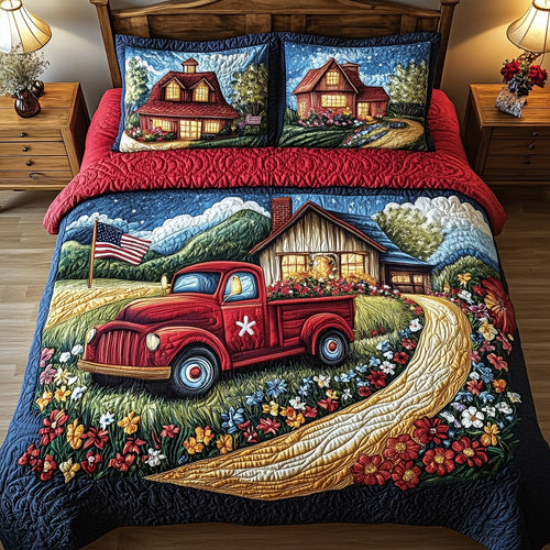 American Joyride 3-Piece Quilted Bedding Set GFTOTL3675