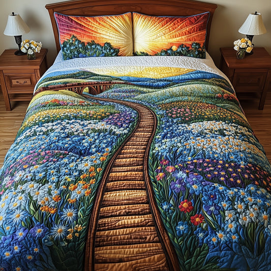Tracks of Texas 3-Piece Quilted Bedding Set GFTOTL3677