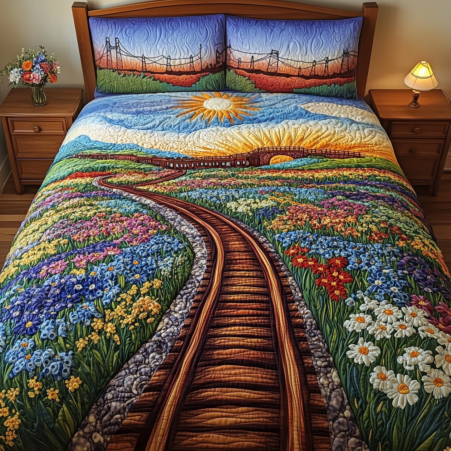 Tracks of Texas 3-Piece Quilted Bedding Set GFTOTL3678