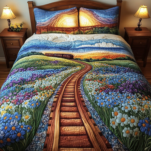 Tracks of Texas 3-Piece Quilted Bedding Set GFTOTL3679