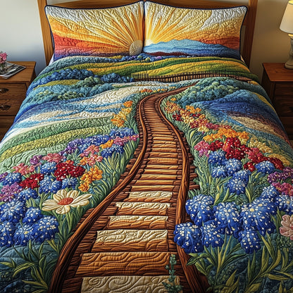 Tracks of Texas 3-Piece Quilted Bedding Set GFTOTL3680
