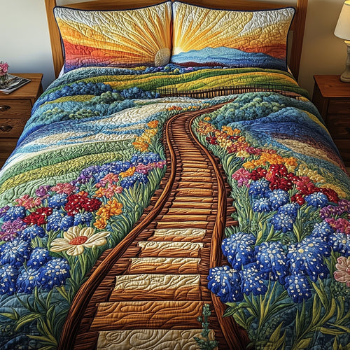 Tracks of Texas 3-Piece Quilted Bedding Set GFTOTL3680