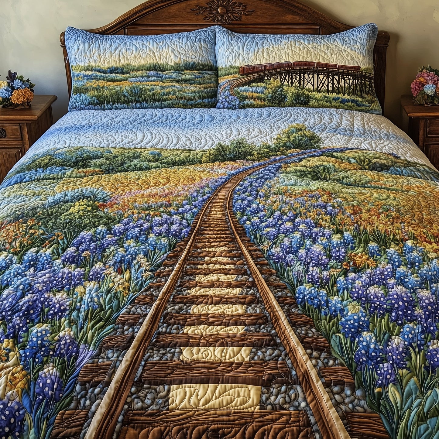 Tracks of Texas 3-Piece Quilted Bedding Set GFTOTL3684