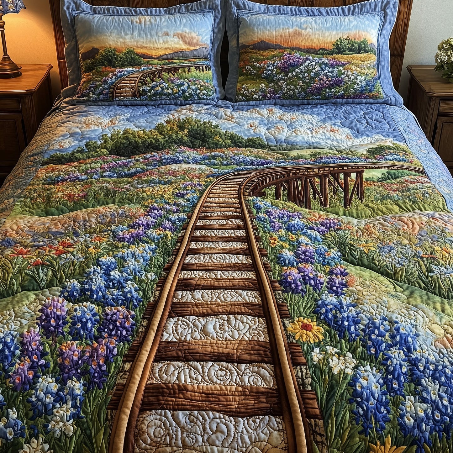 Tracks of Texas 3-Piece Quilted Bedding Set GFTOTL3685