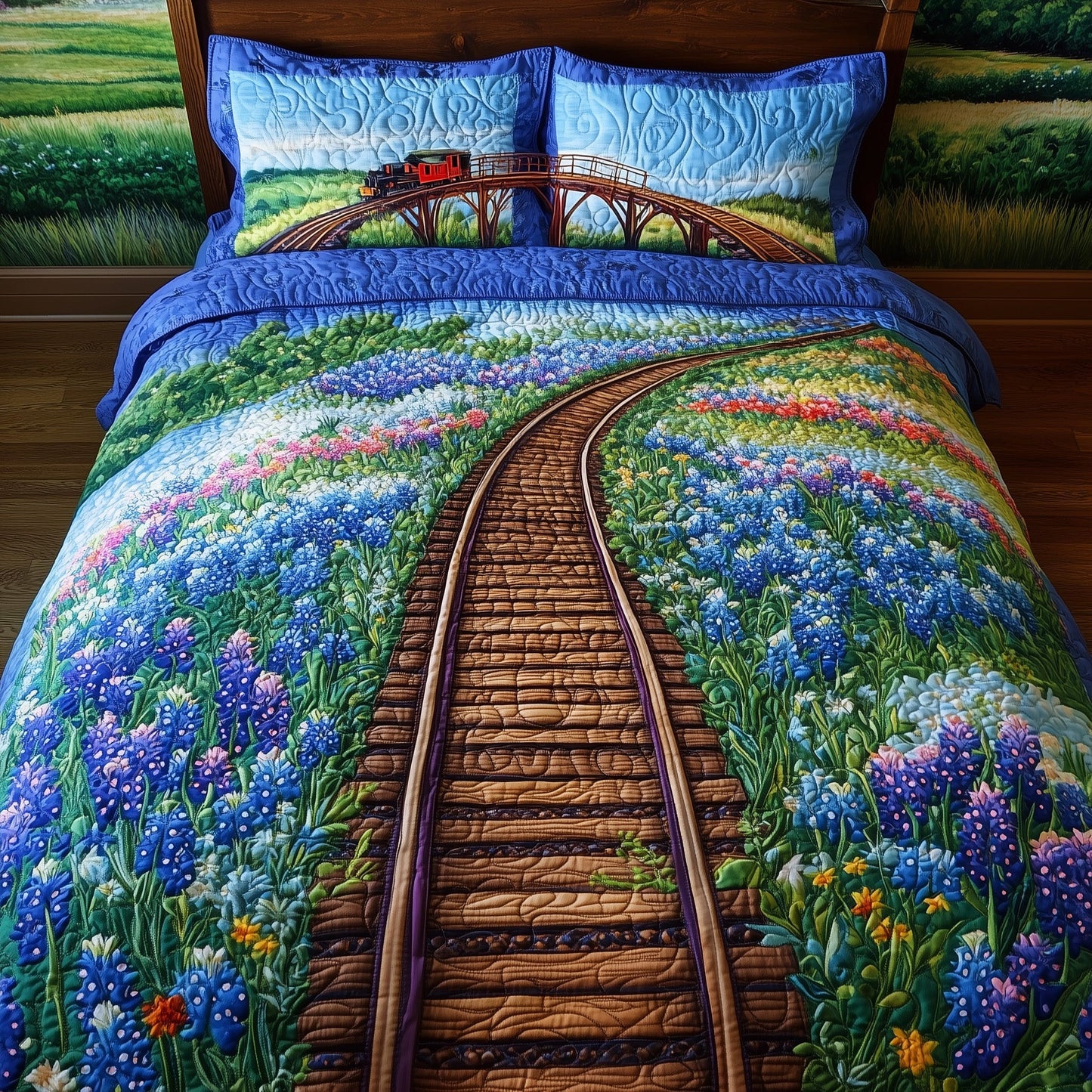 Tracks of Texas 3-Piece Quilted Bedding Set GFTOTL3686