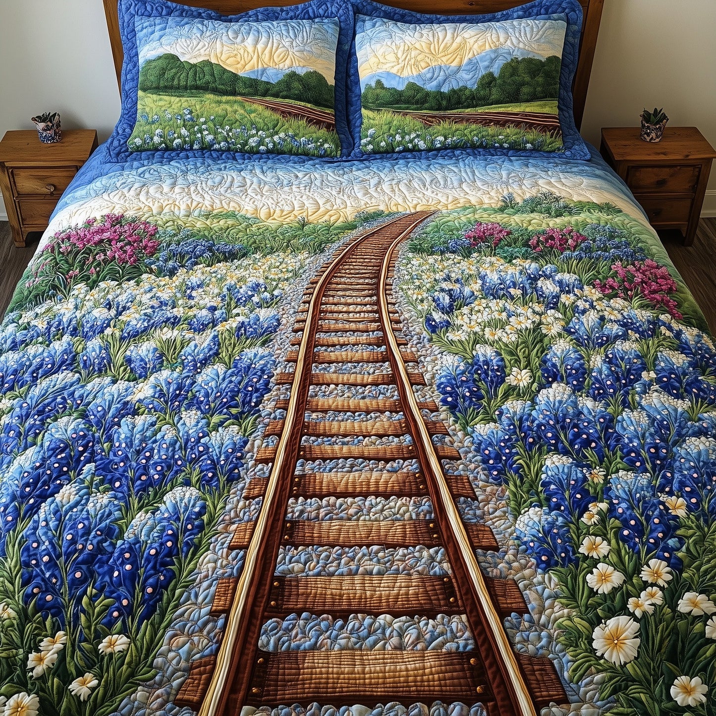 Tracks of Texas 3-Piece Quilted Bedding Set GFTOTL3688