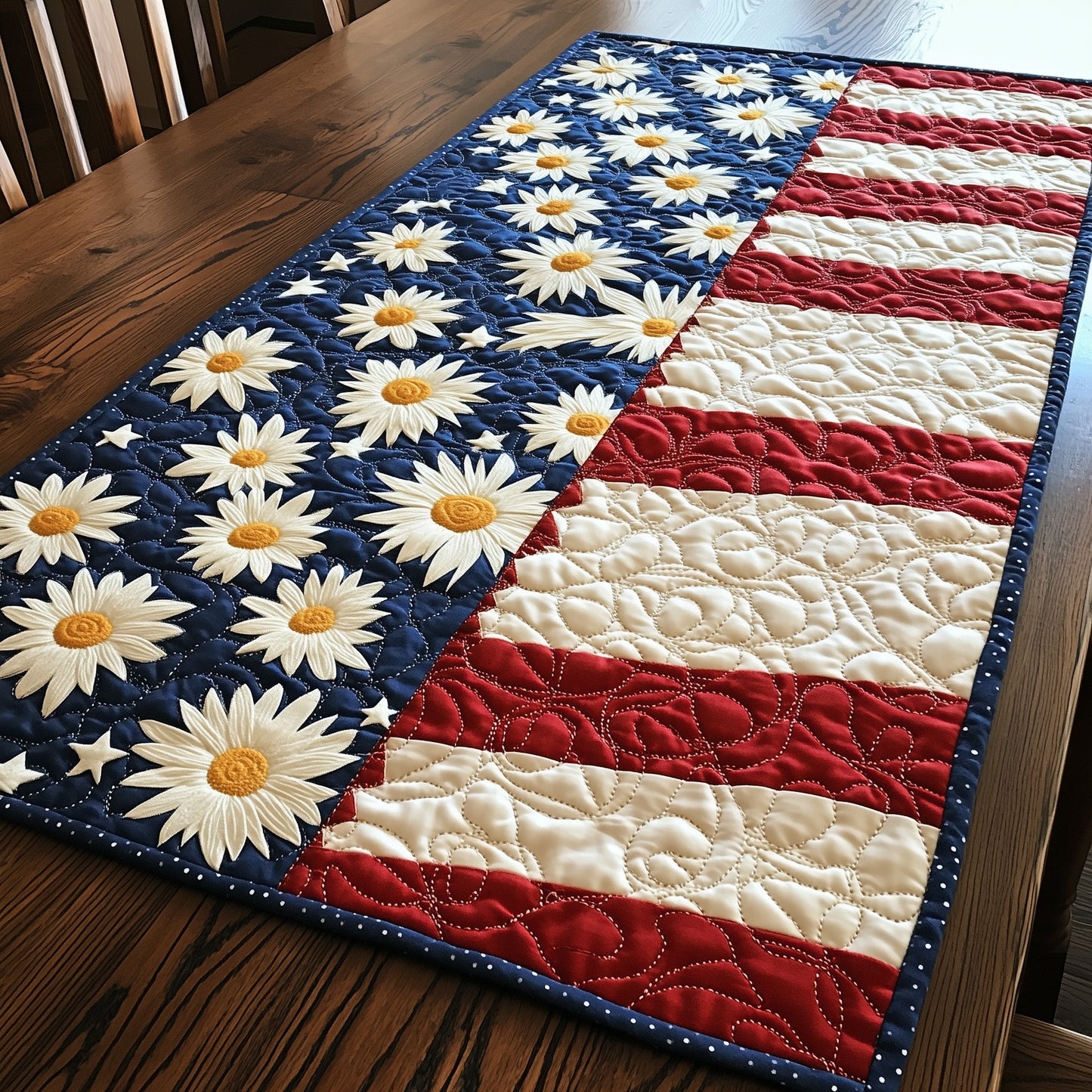 Floral American Quilted Table Runner GFTOTL3713
