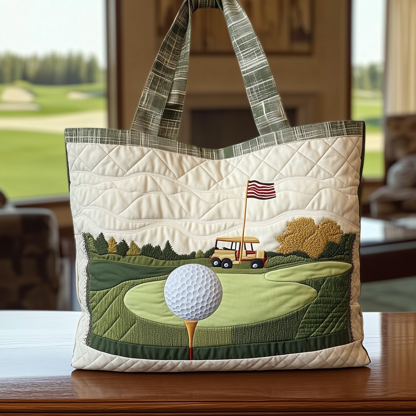 Fairway Dream Quilted Tote Bag GFTOTL3729