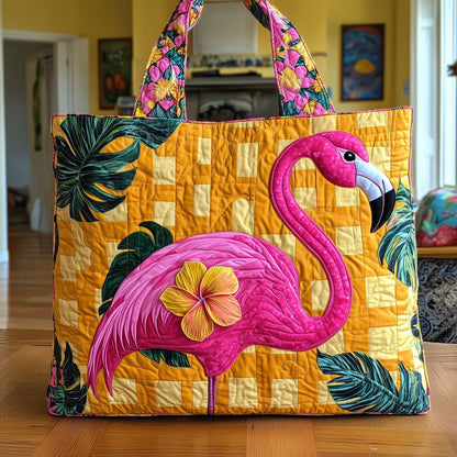 Tropical Flamingo Quilted Tote Bag GFTOTL3753