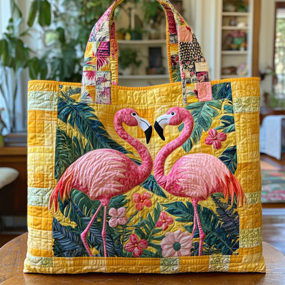 Tropical Couple Quilted Tote Bag GFTOTL3760