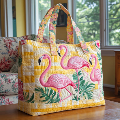 Quirky Flock Quilted Tote Bag GFTOTL3769