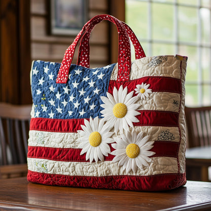 Stars and Petals Forever Quilted Tote Bag GFTOTL3771