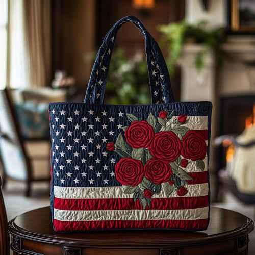 Stars and Petals Forever Quilted Tote Bag GFTOTL3773