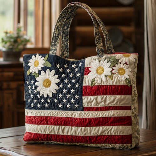 Stars and Petals Forever Quilted Tote Bag GFTOTL3776