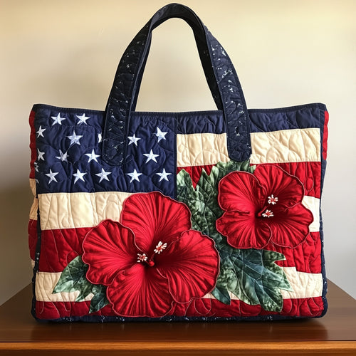 Hibiscus Glory Quilted Tote Bag GFTOTL3781