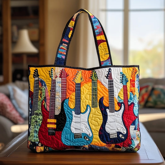 Guitar Sunshine Quilted Tote Bag GFTOTL3800