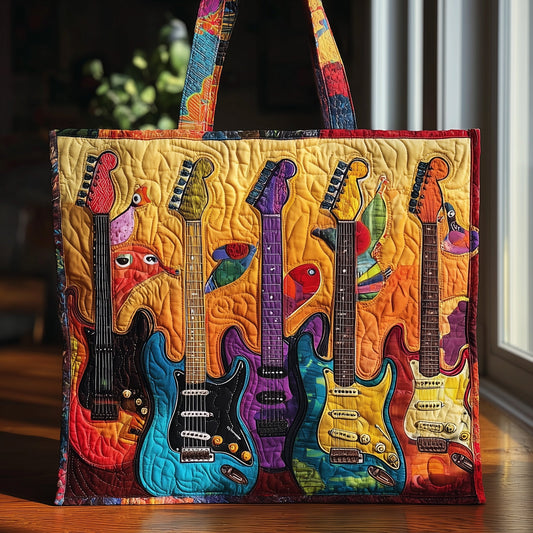Guitar Sunshine Quilted Tote Bag GFTOTL3805